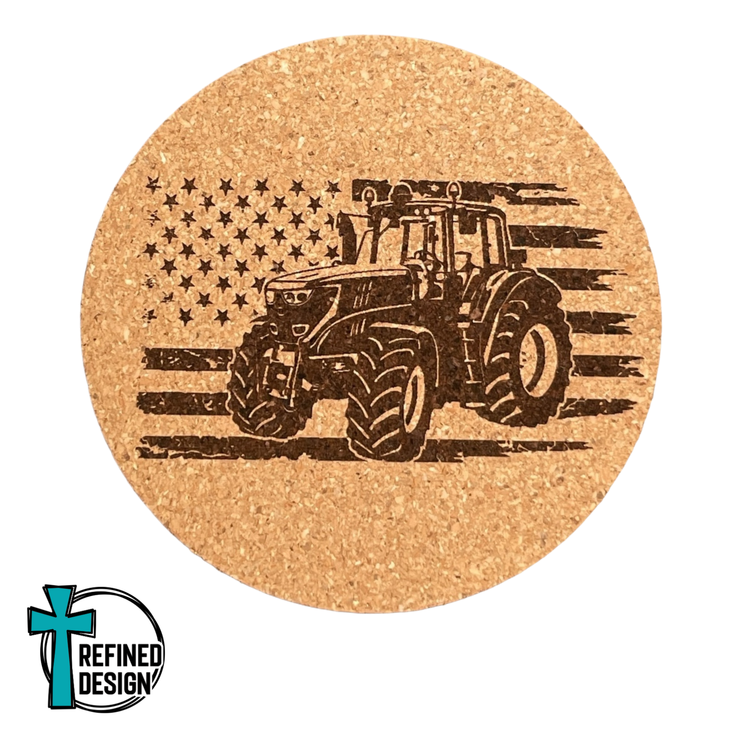 Land of Liberty Cork Coaster