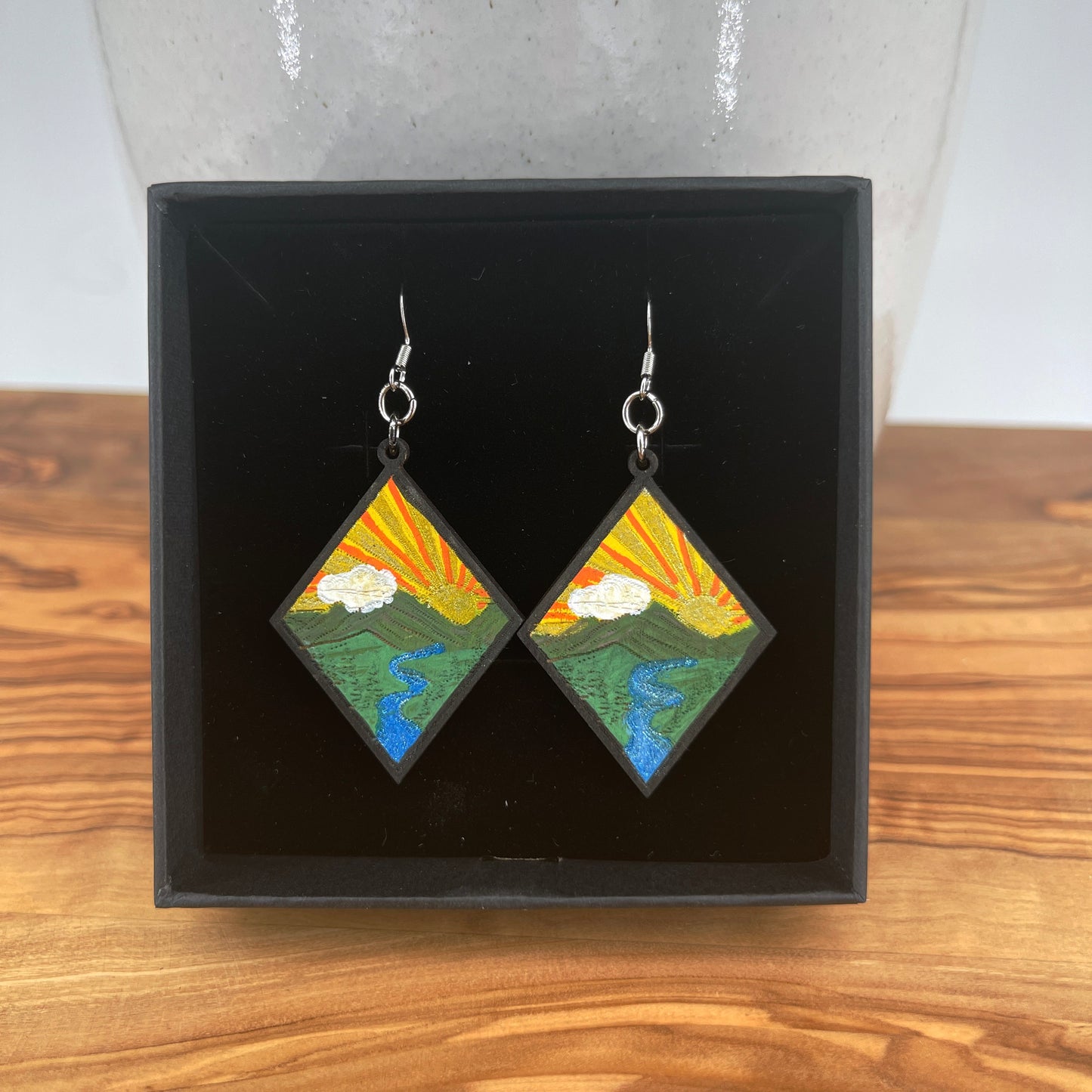 Rivers of Morning Light Earrings