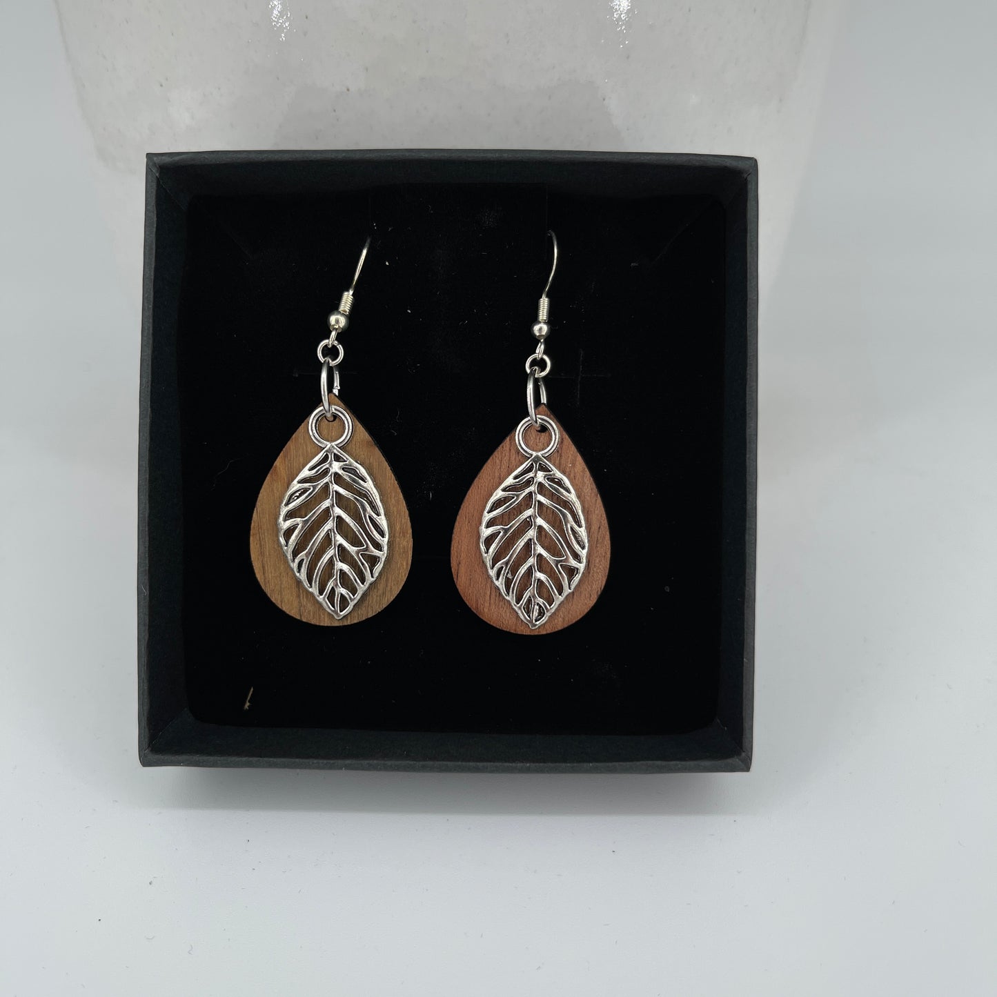 Silver Lining Leaves Earrings