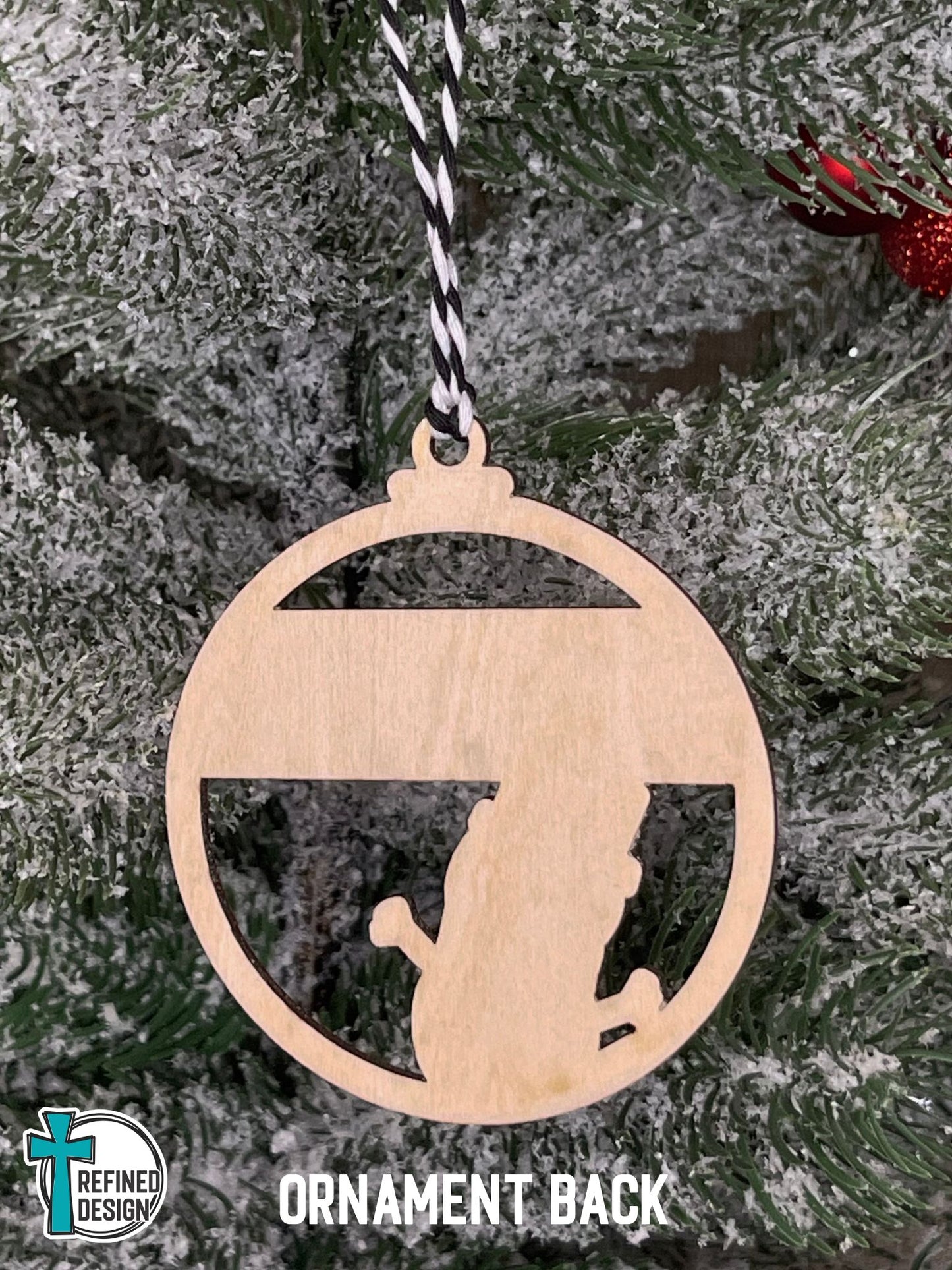 Personalized Cheerful Snowman Ornament