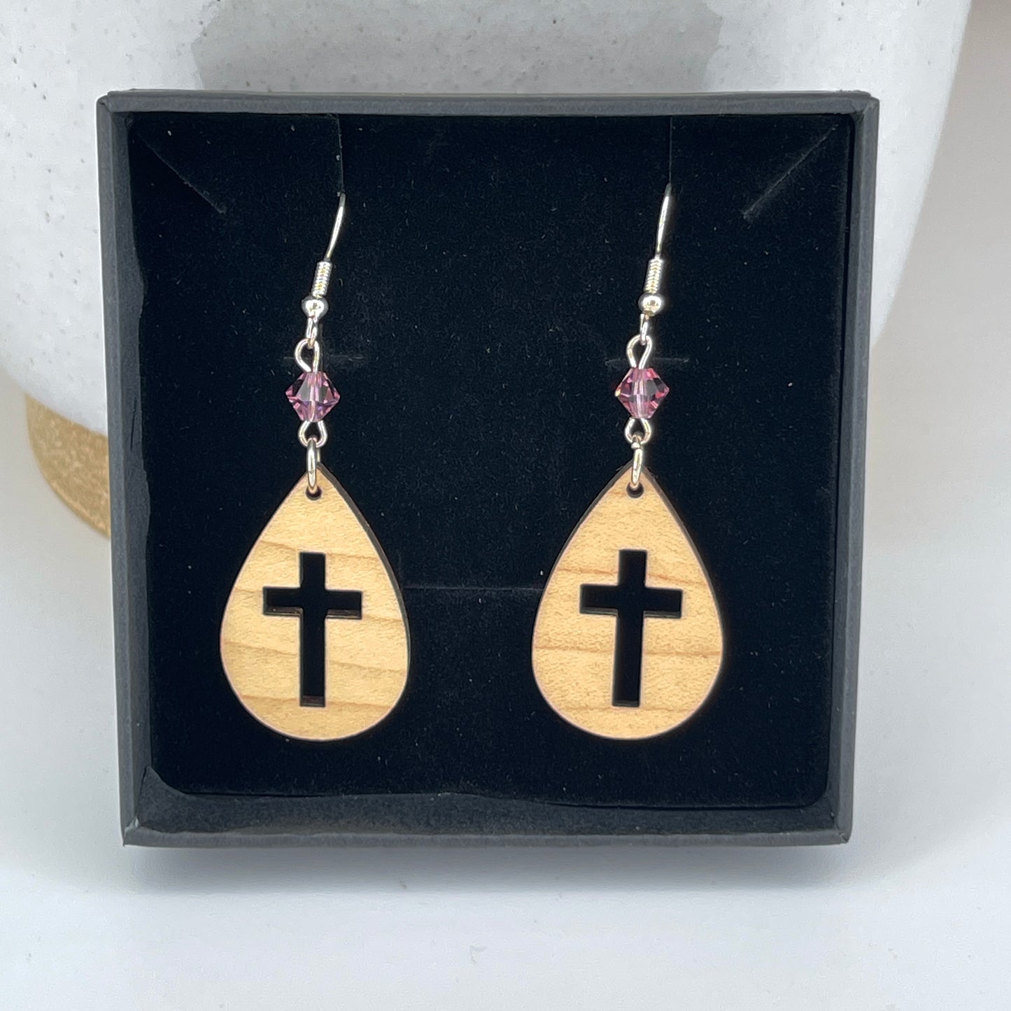 Lilac Faith Earrings