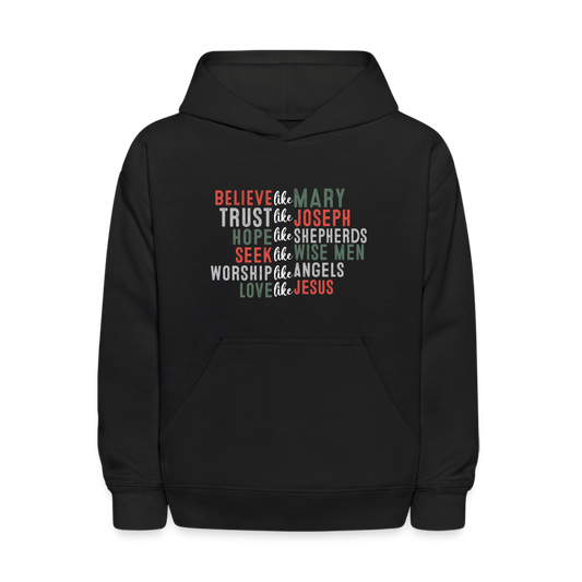 "Love Like Jesus Christmas" Kids' Hoodie - black