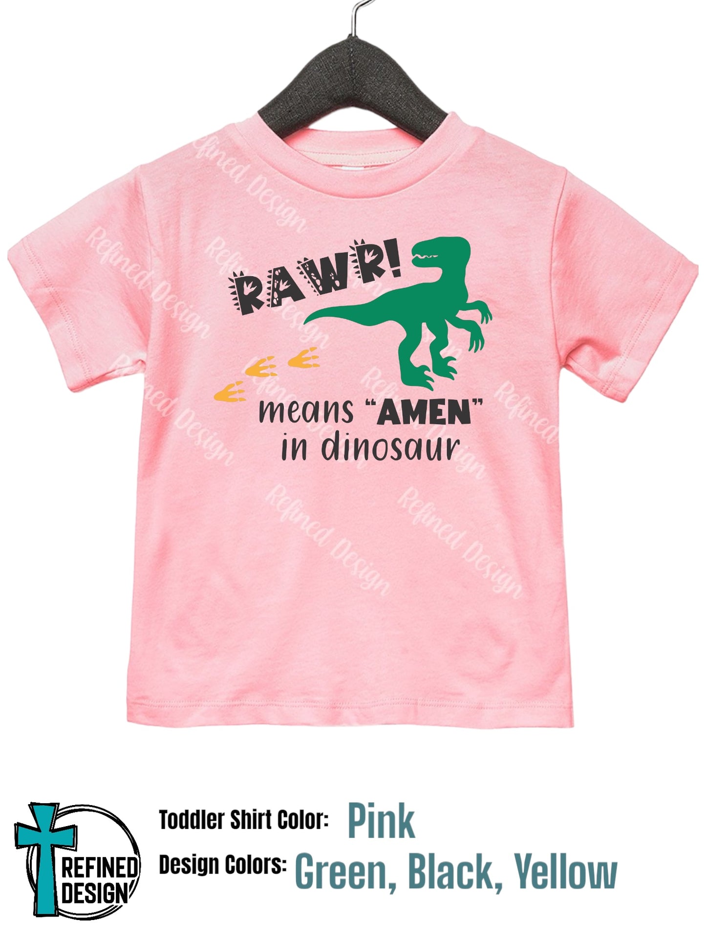 “Rawr means Amen” Toddler Shirt