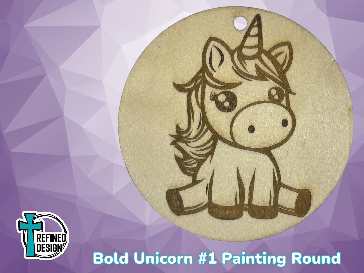 Bold Unicorn #1 DIY Craft Round