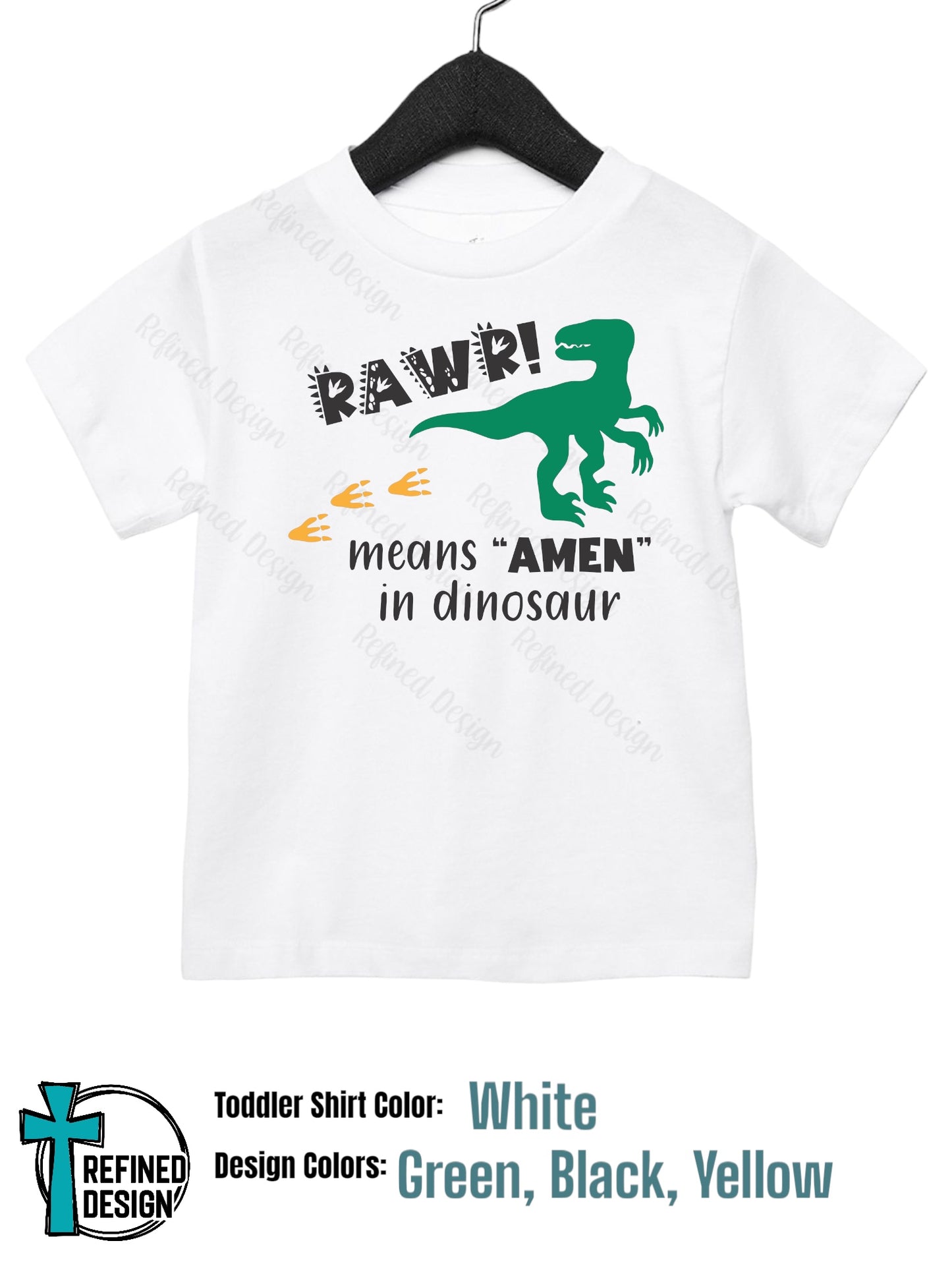 “Rawr means Amen” Toddler Shirt