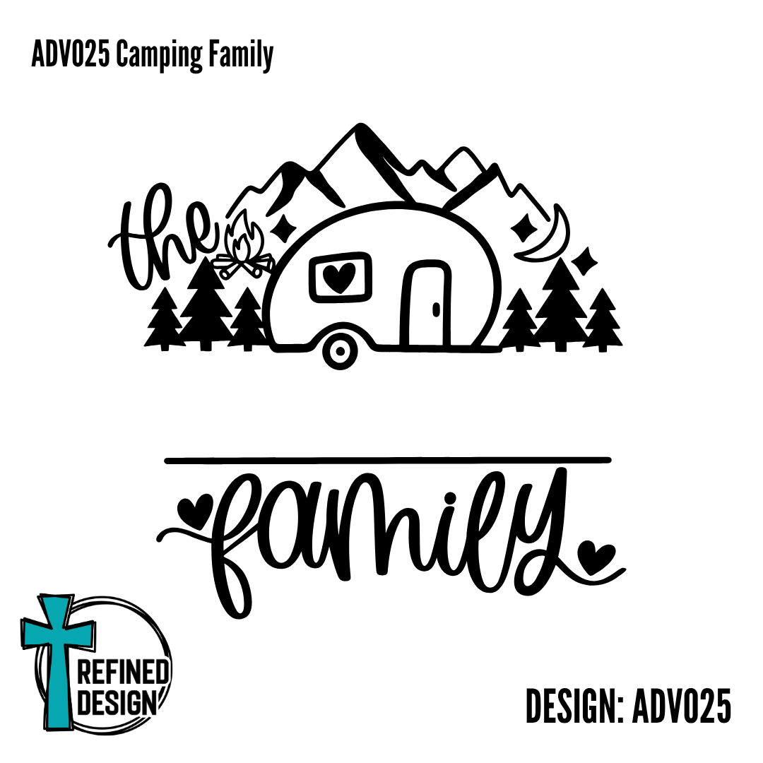 ADV025 Camping Family