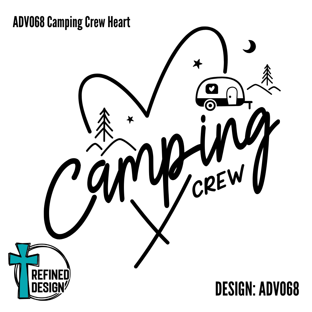 ADV068 Camping Crew Heart