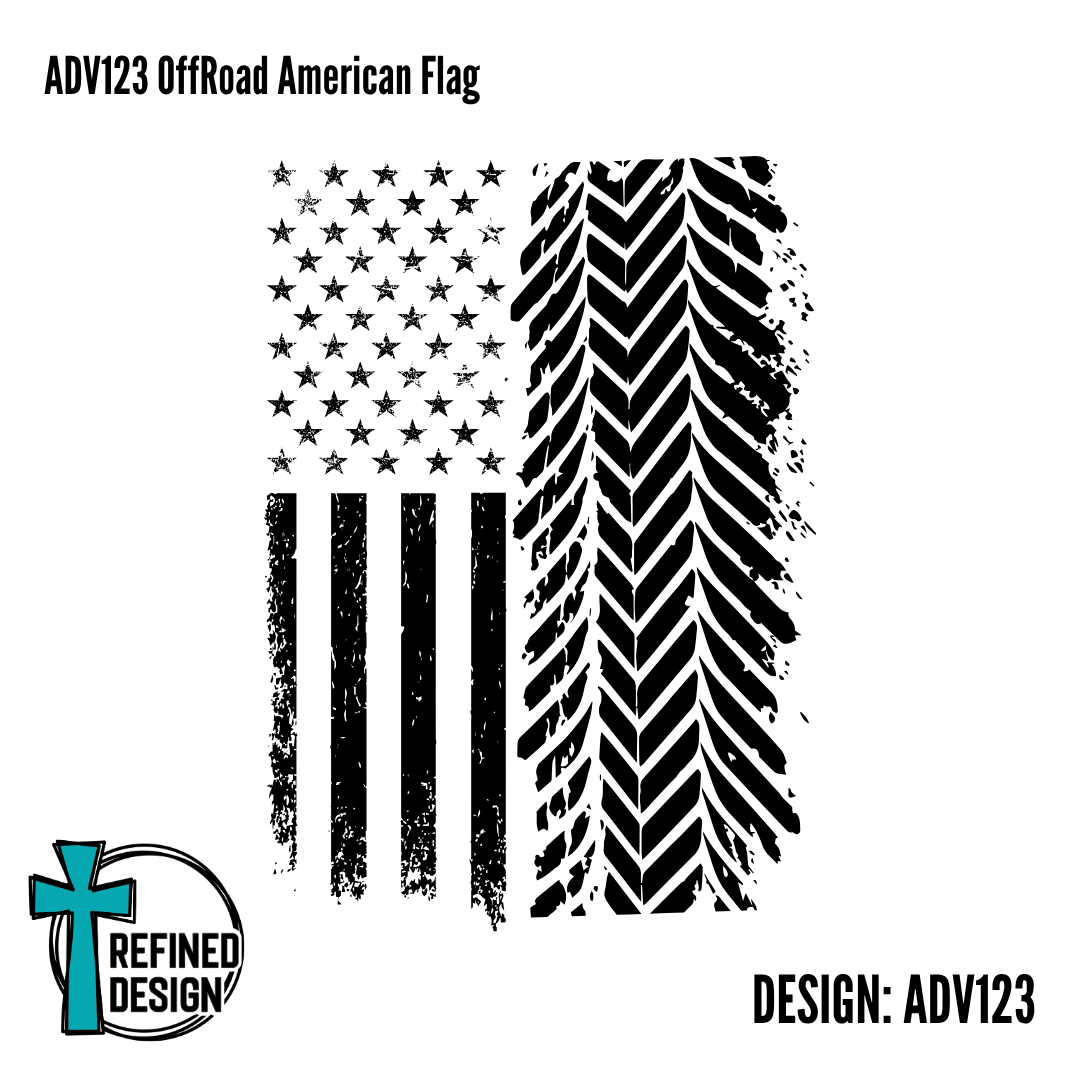 ADV123 Off Road American Flag