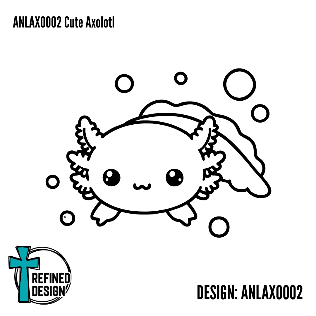 ANLAXO002 Cute Axolotl
