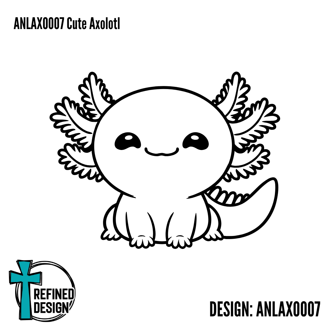 ANLAXO007 Cute Axolotl