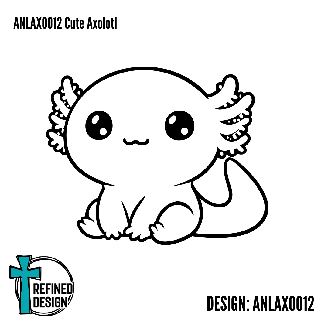 ANLAXO012 Cute Axolotl