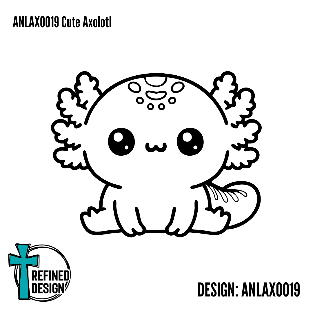 ANLAXO019 Cute Axolotl