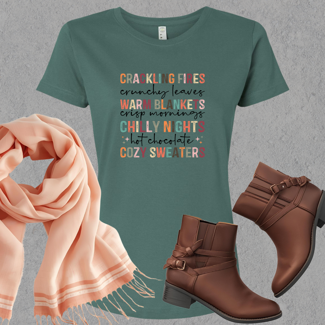 Cozy Fall Vibes Ladies Tee
