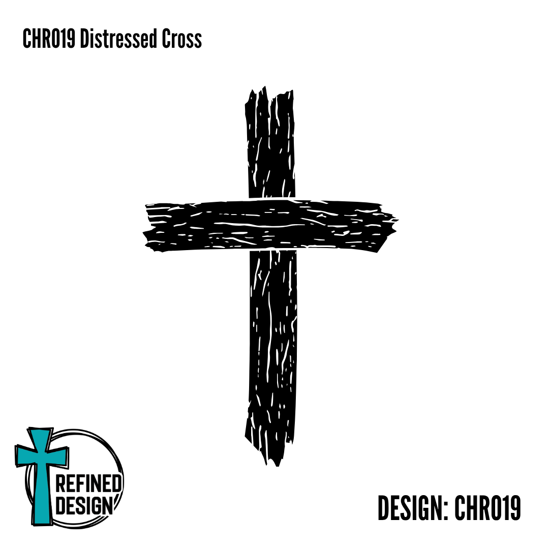 CHR019 Distressed Cross