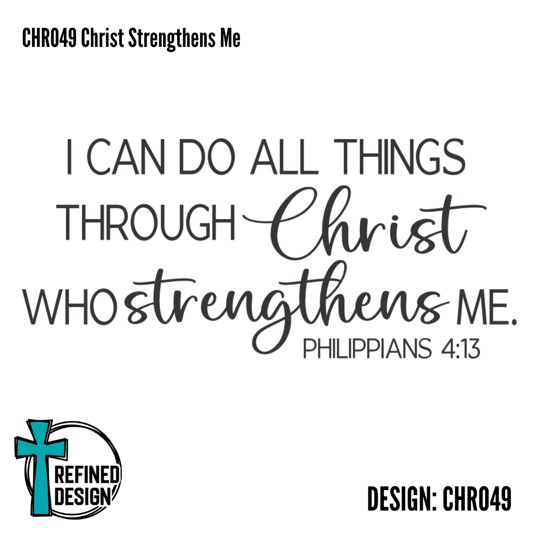 CHR049 Christ Strengthens Me