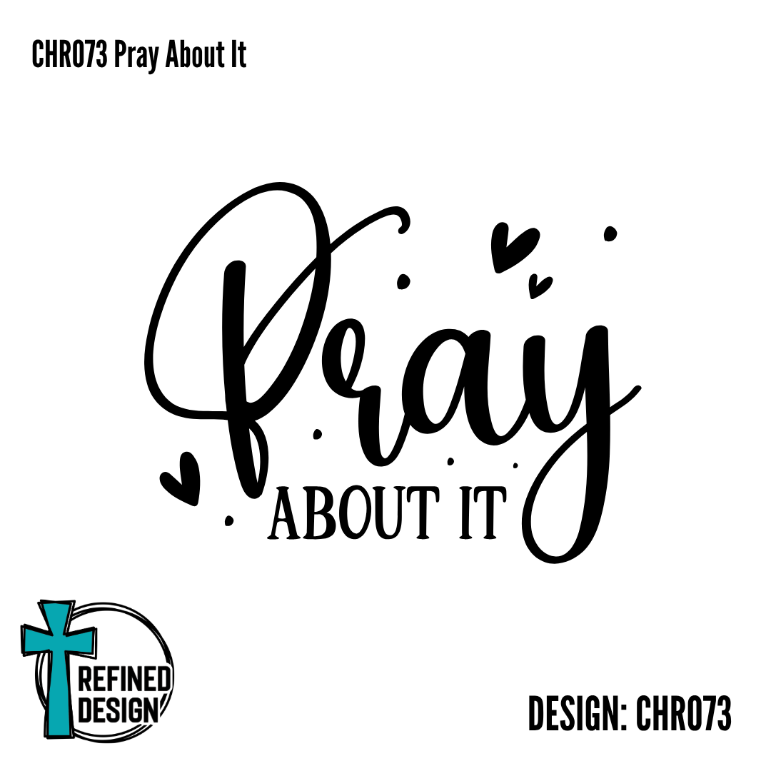 CHR073 Pray About It