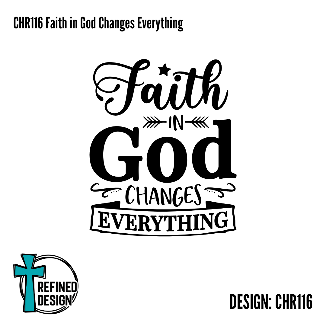 CHR116 Faith in God Changes Everything