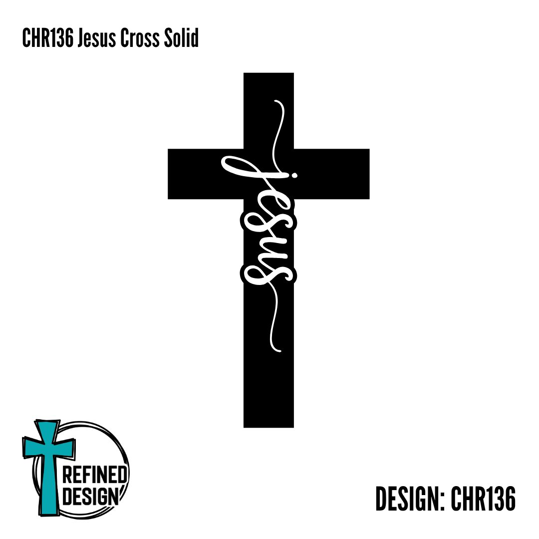 CHR136 Jesus Cross Solid
