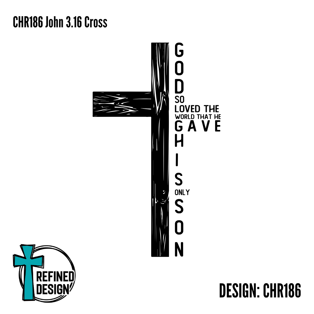 CHR186 John 3.16 Cross