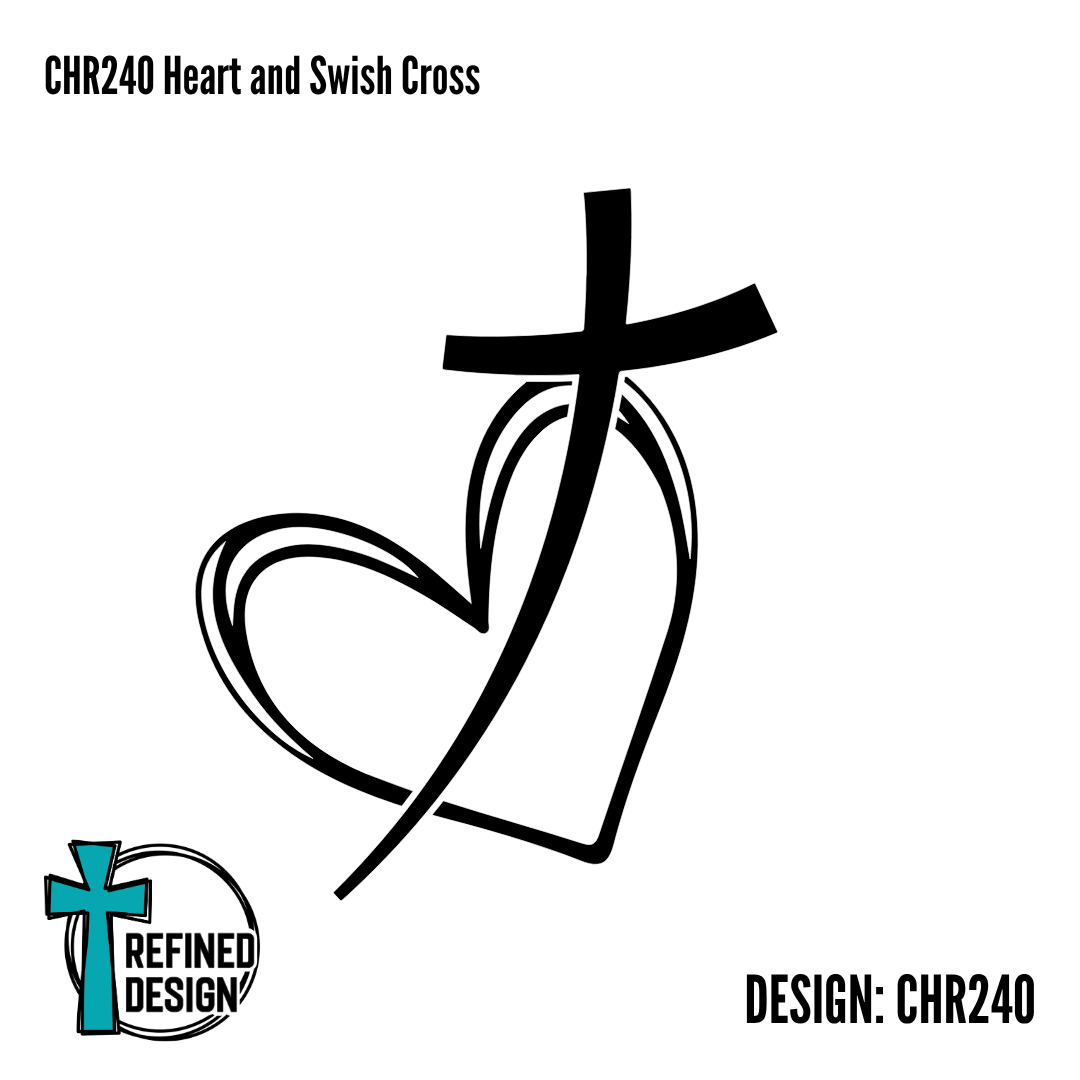 CHR240 Heart and Swish Cross