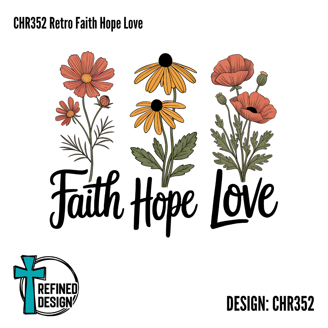 CHR352 Retro Faith Hope Love