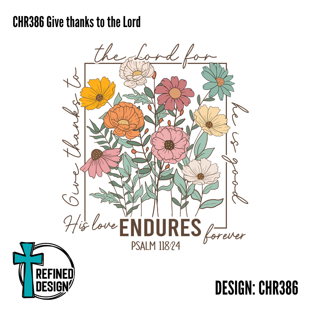 CHR386 Give thanks to the Lord