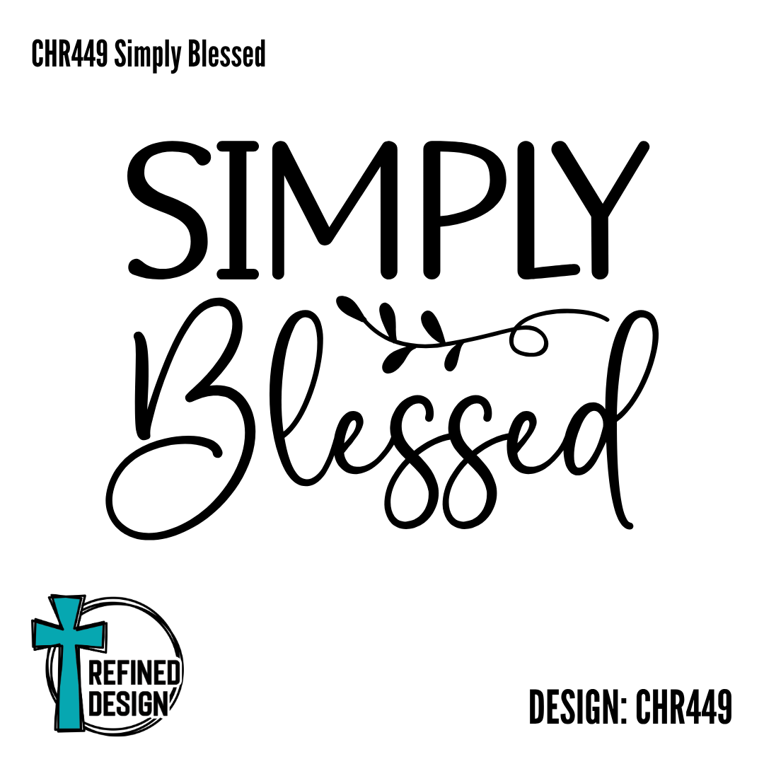 CHR449 Simply Blessed