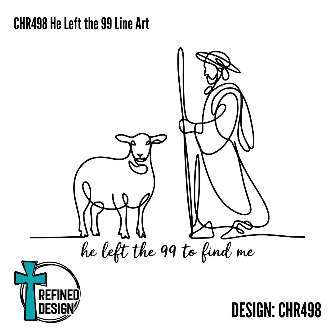CHR498 He Left the 99 Line Art