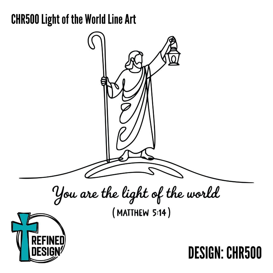 CHR500 Light of the World Line Art