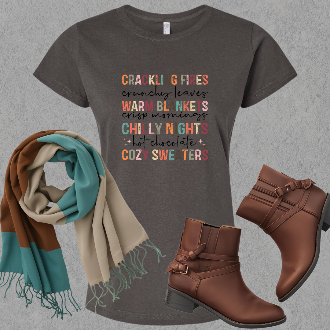 Cozy Fall Vibes Ladies Tee