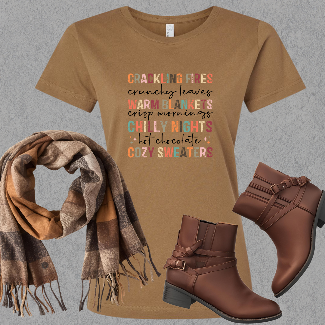 Cozy Fall Vibes Ladies Tee
