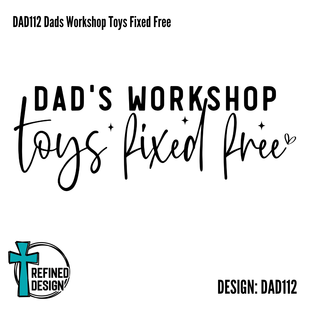 DAD112 Dads Workshop Toys Fixed Free