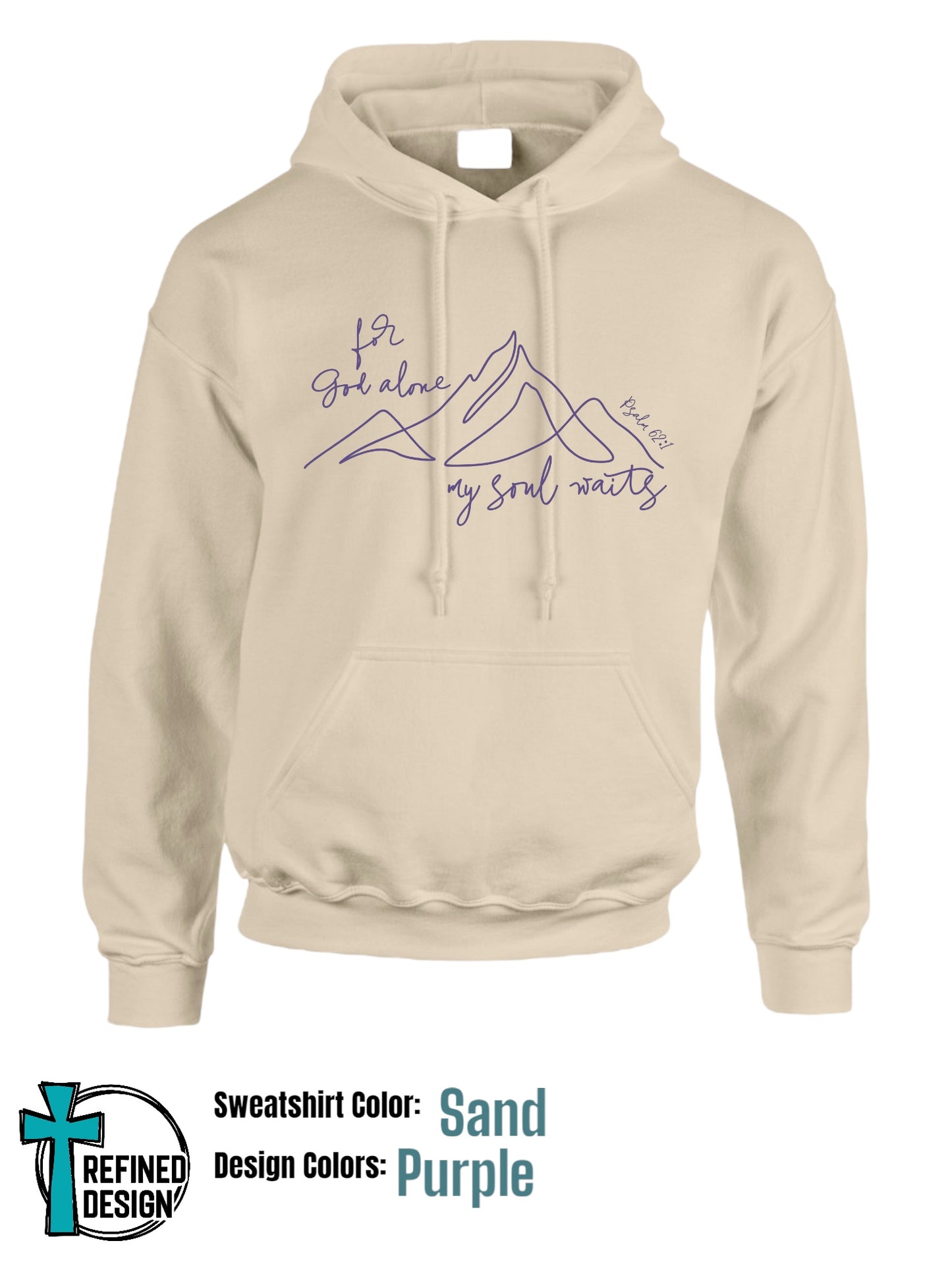 “For God Alone” Sand Hooded Sweatshirt