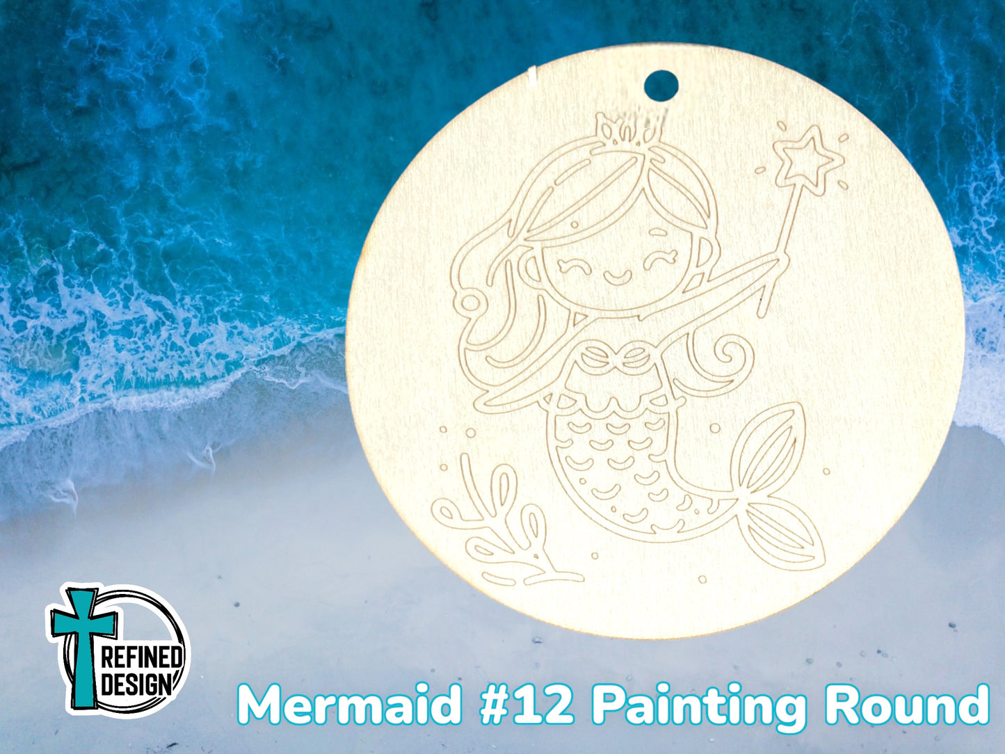 Mermaid #12 DIY Craft Round