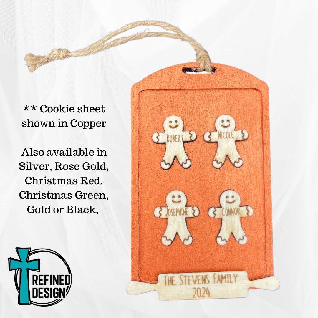 Personalized Gingerbread Family Ornament