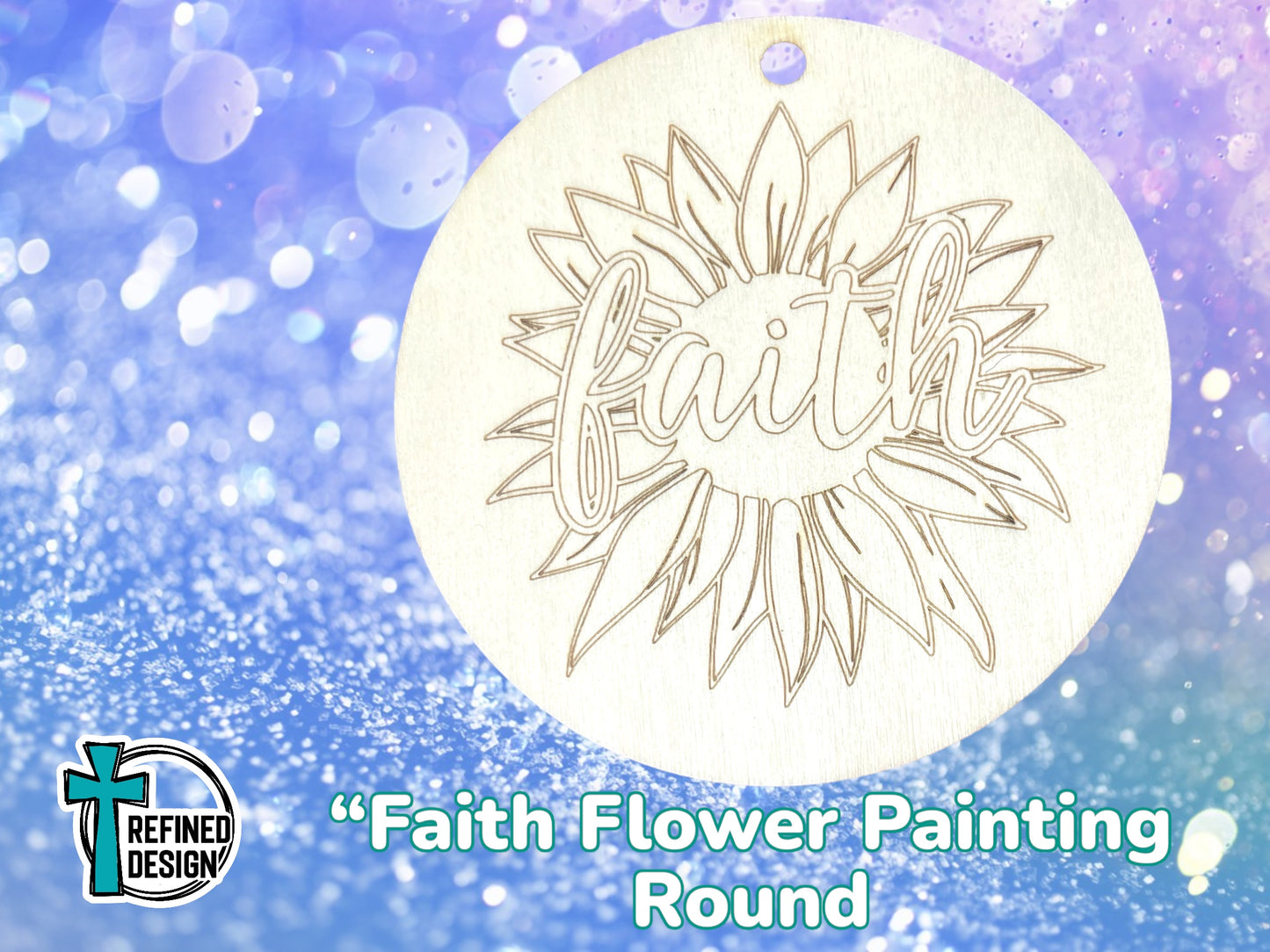 “Faith Flower” DIY Craft Round