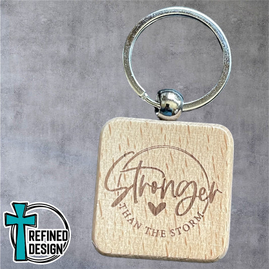 “Stronger Than the Storm” Keychain
