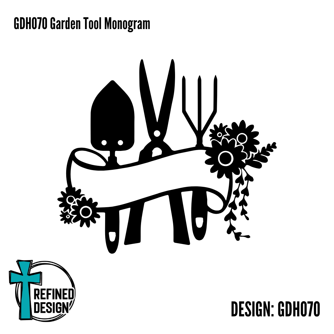 GDH070 Garden Tool Monogram