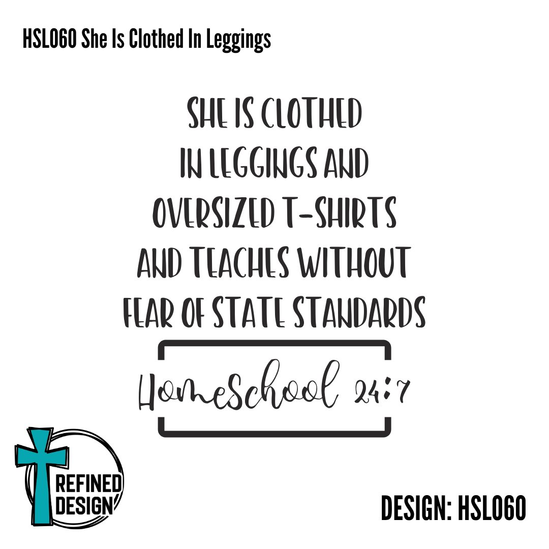 HSL060 She Is Clothed In Leggings