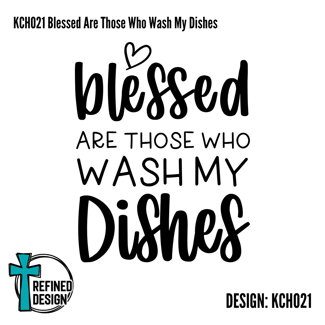 KCH021 Blessed Are Those Who Wash My Dishes