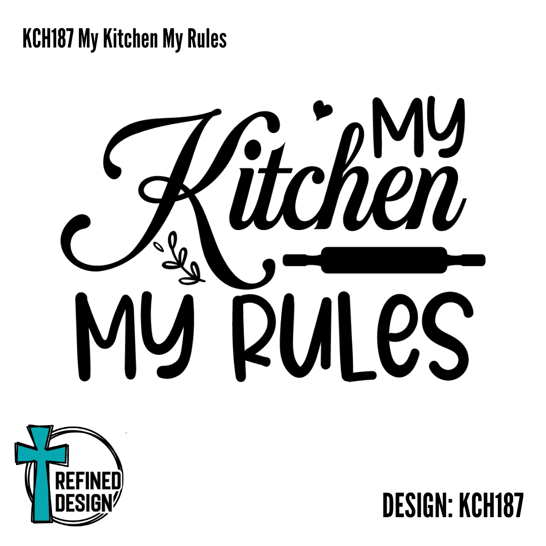 KCH187 My Kitchen My Rules