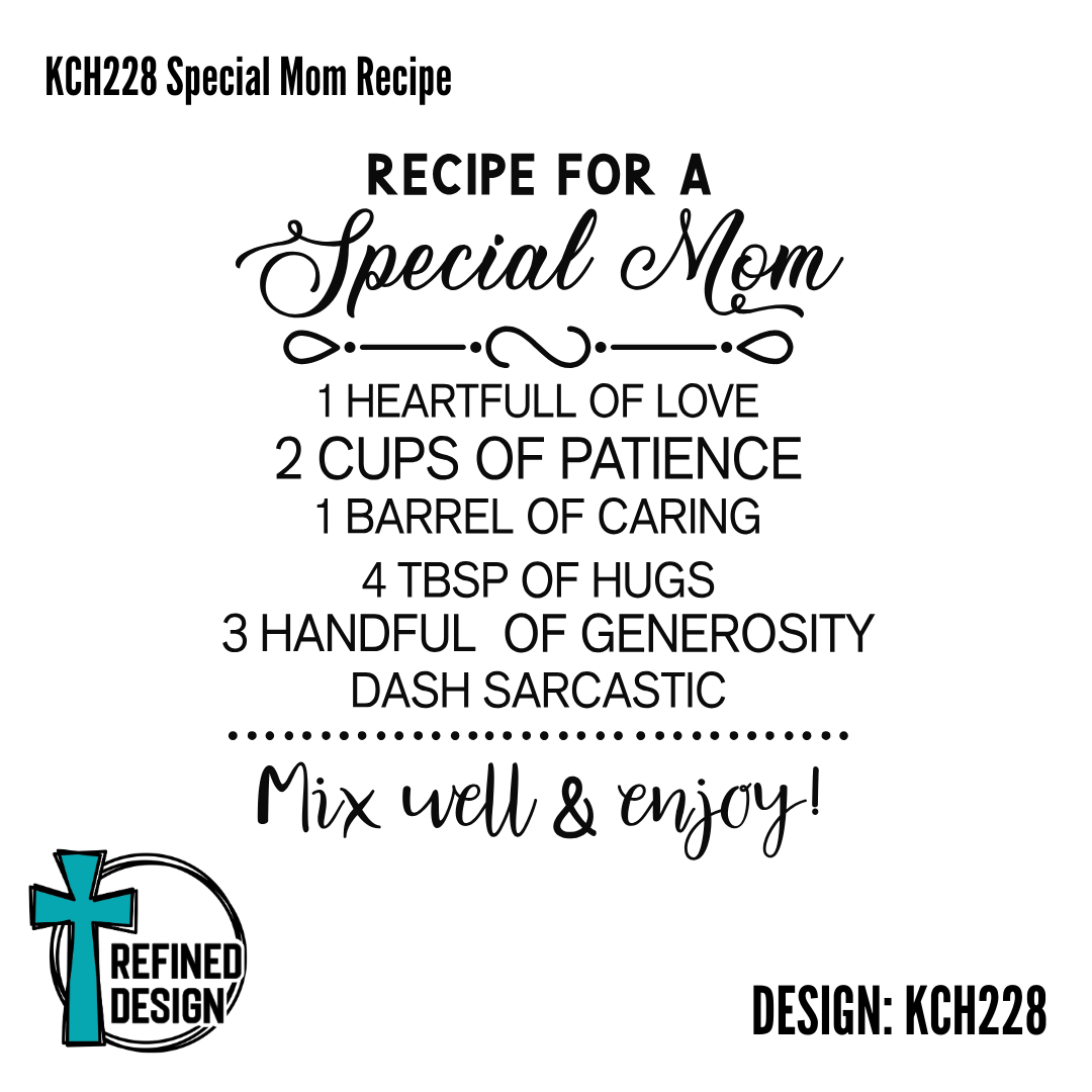 KCH228 Special Mom Recipe