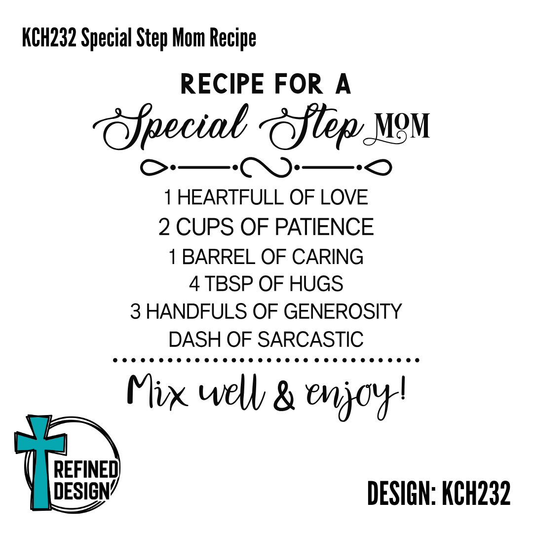 KCH232 Special Step Mom Recipe