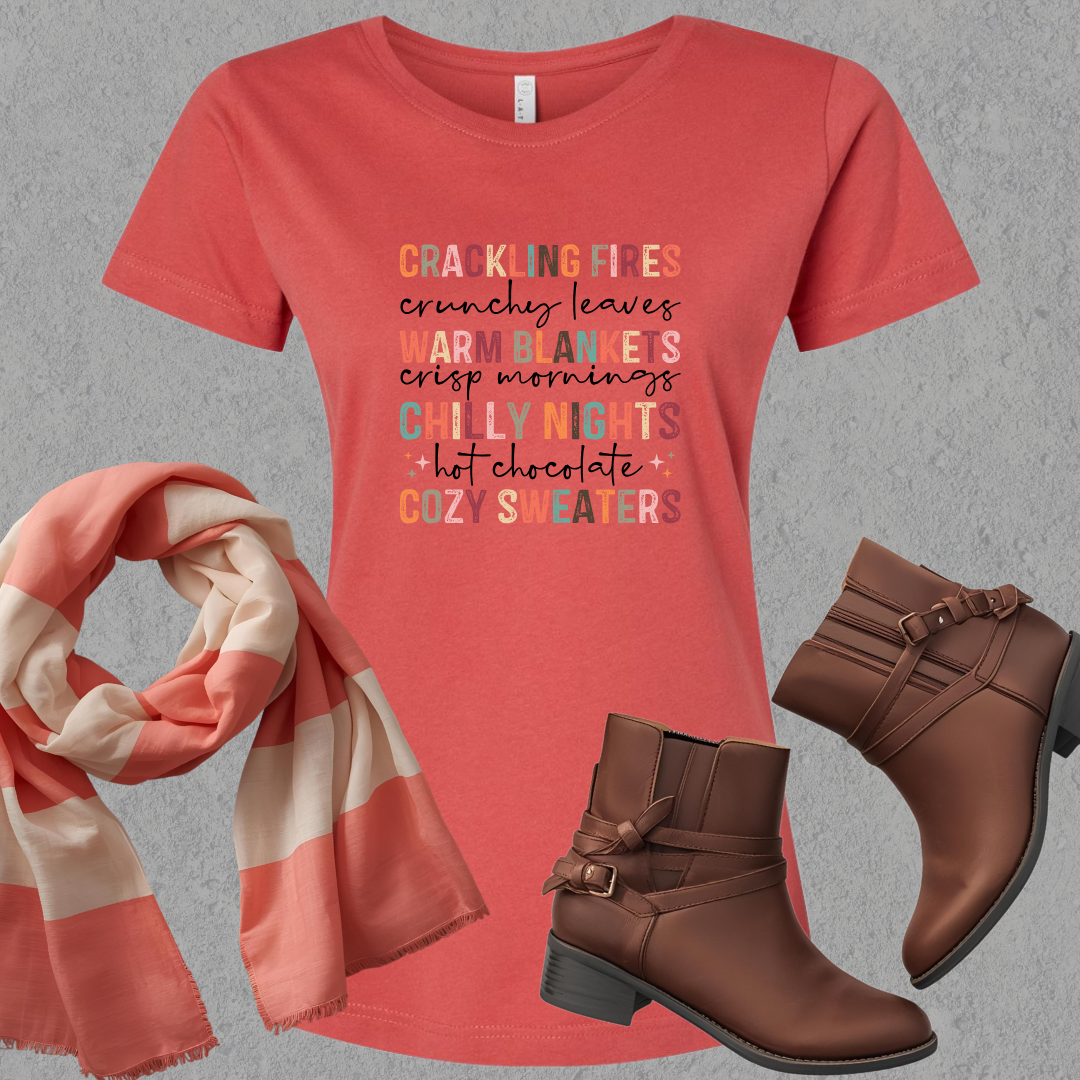 Cozy Fall Vibes Ladies Tee