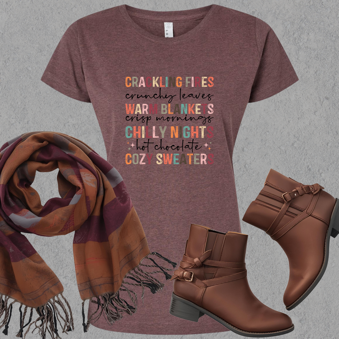 Cozy Fall Vibes Ladies Tee