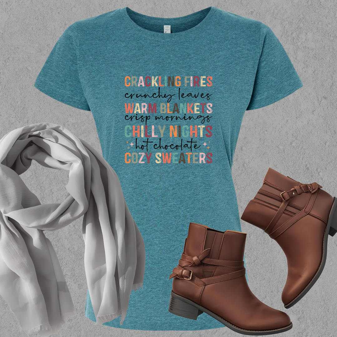 Cozy Fall Vibes Ladies Tee