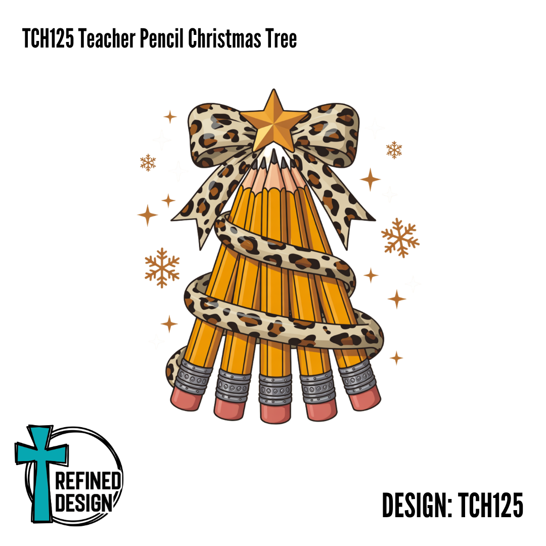 TCH125 Teacher Pencil Christmas Tree