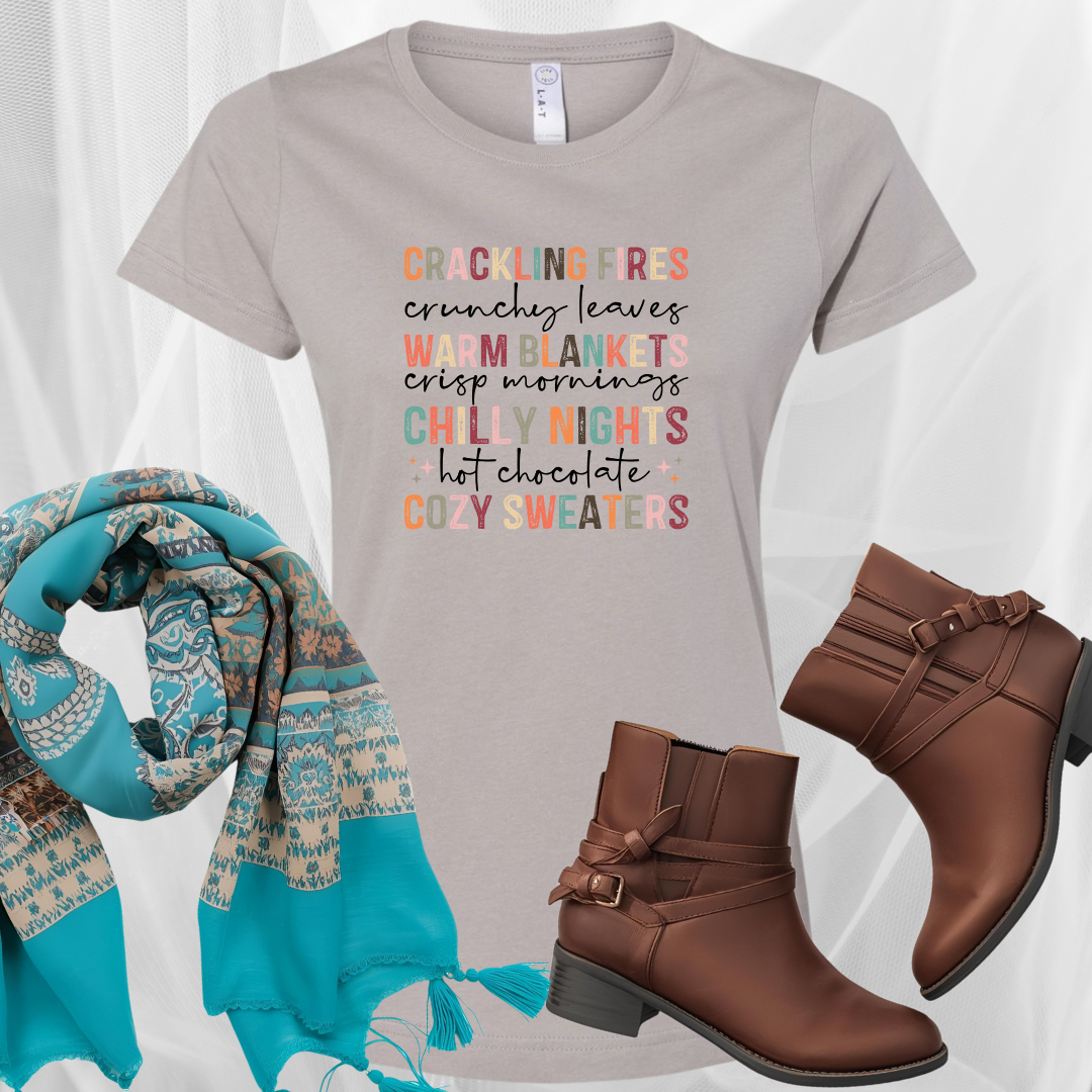 Cozy Fall Vibes Ladies Tee
