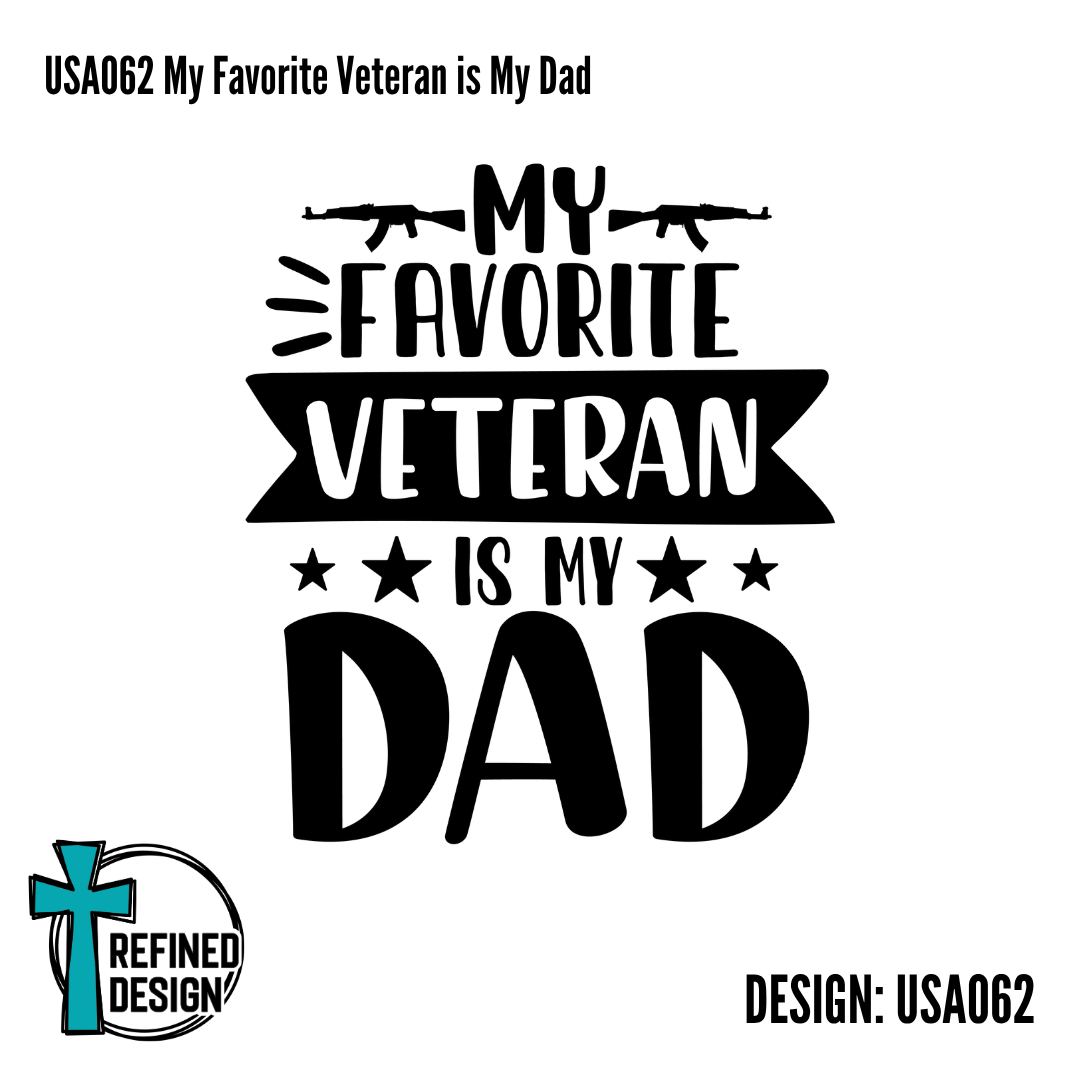 USA062 My Favorite Veteran is My Dad