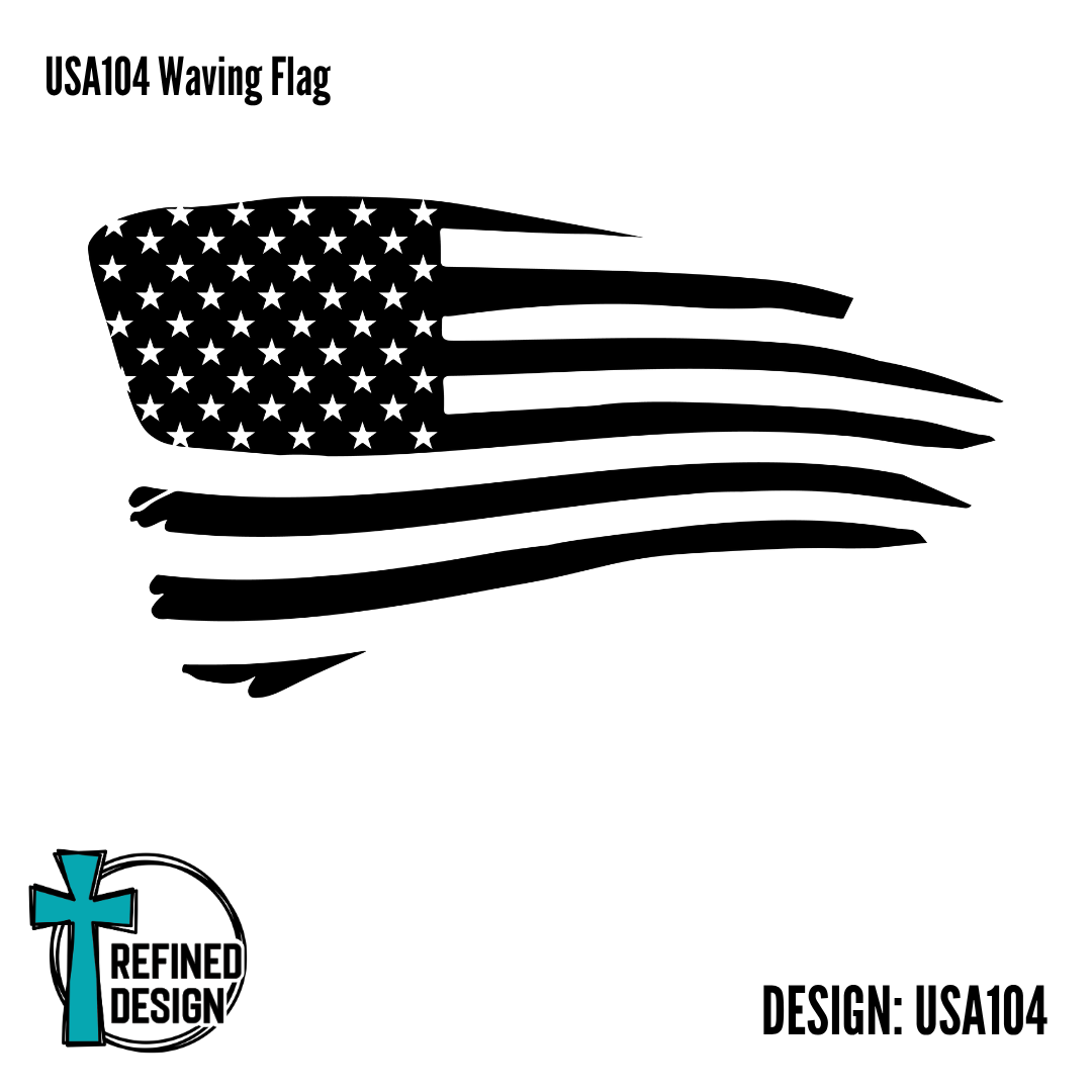 USA104 Waving Flag